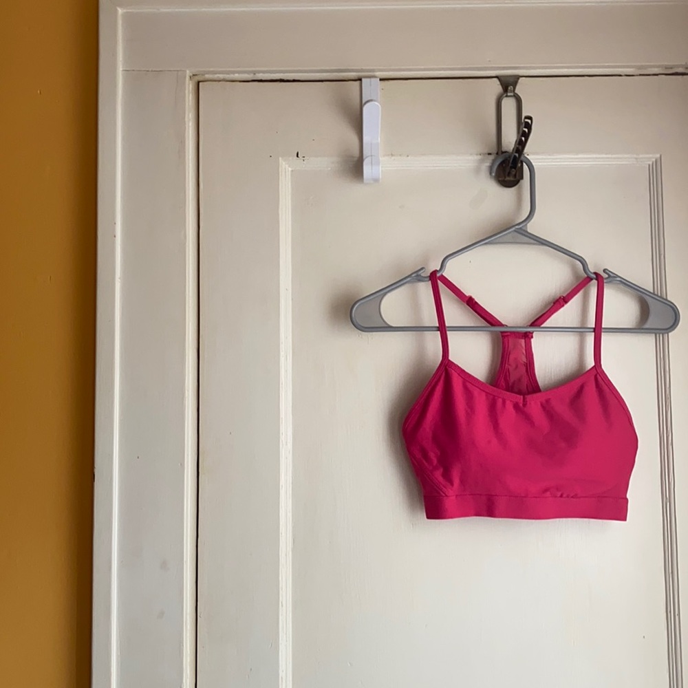 Pink Sports Bra
